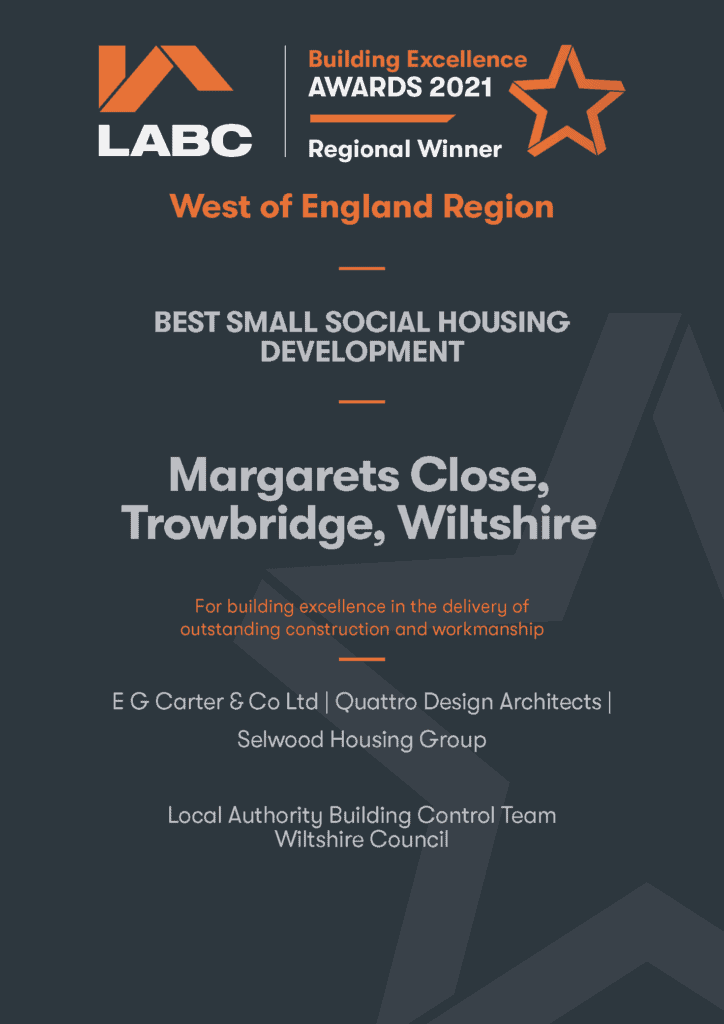 Margaret Stancomb awarded Best Small Social Housing Development in the ...