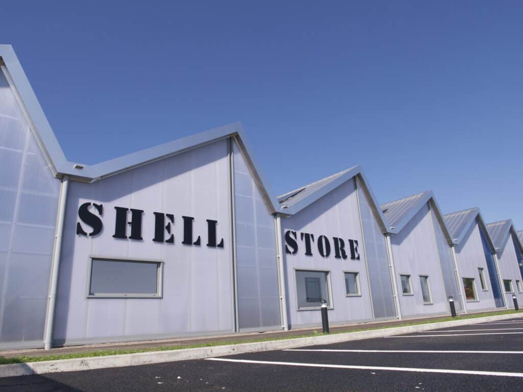 Shell Store commercial storage built with sustainable architects